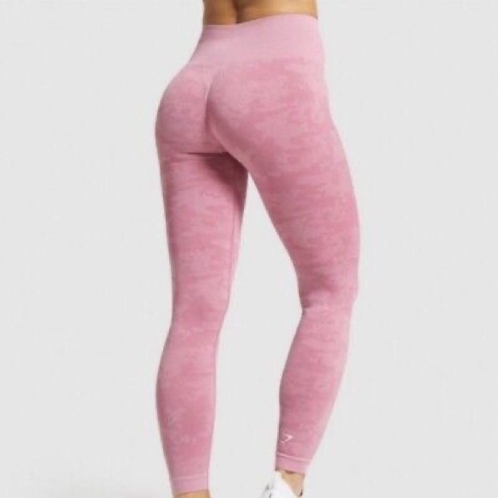 Gymshark |Camo Seamless Leggings | Pink | M